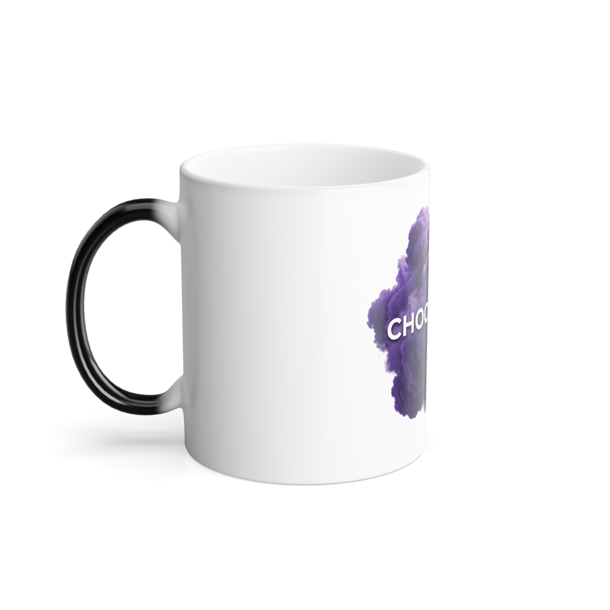 Choose Love purple smoke design Mug | Color Morphing 11oz