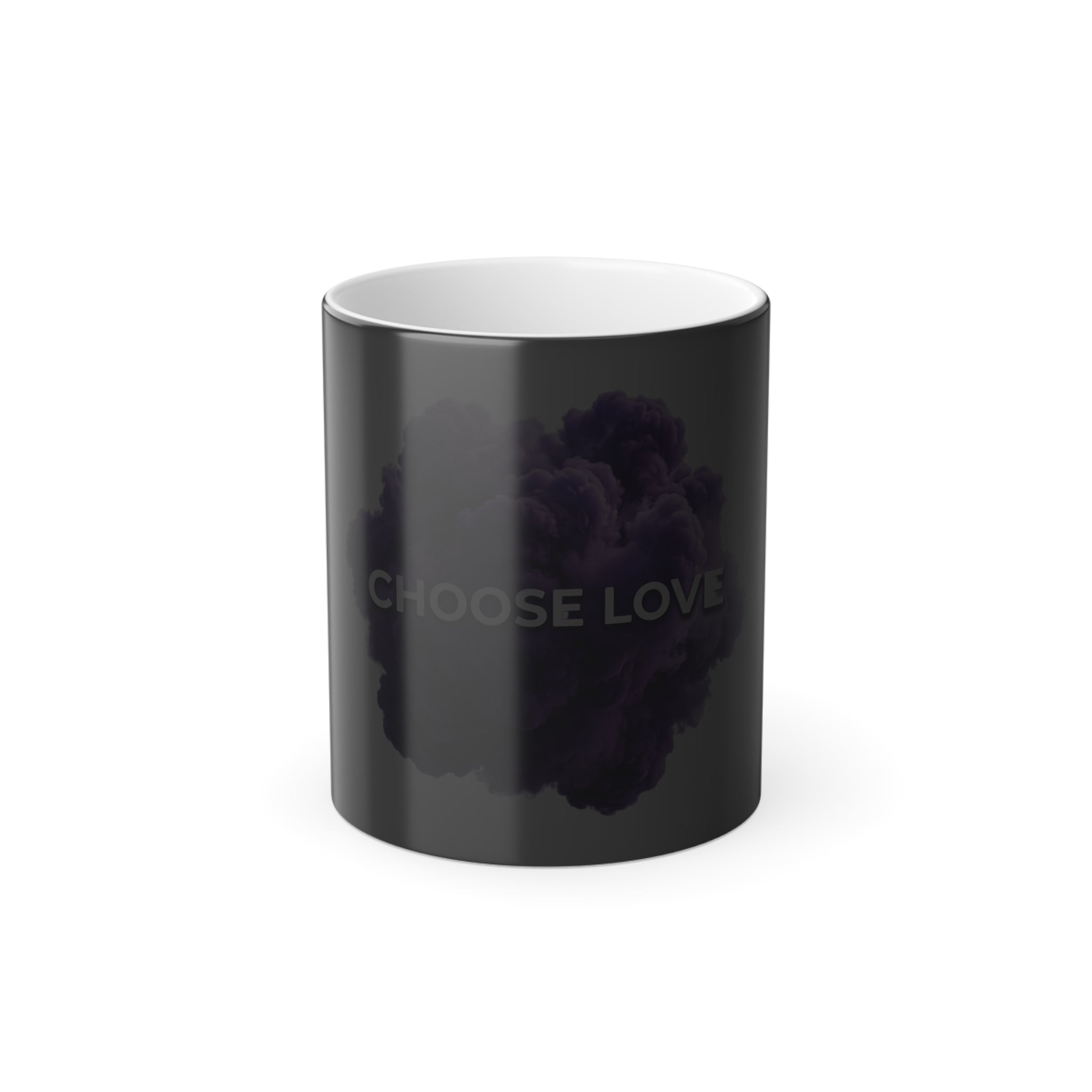 Choose Love purple smoke design Mug | Color Morphing 11oz