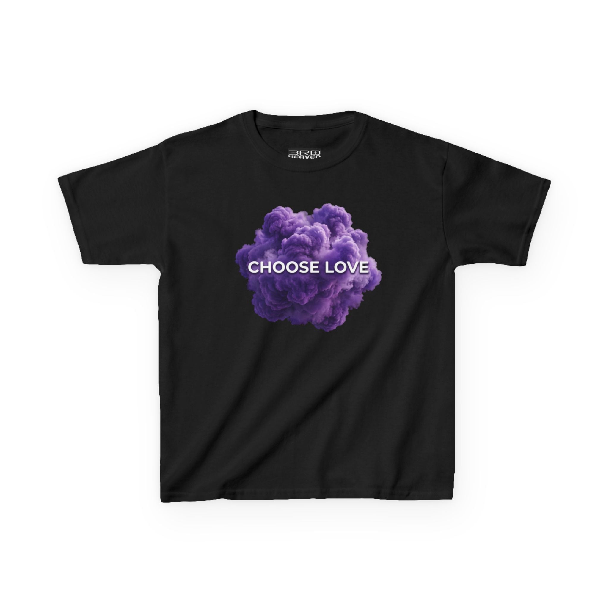 Purple Cloud 'Choose Love' Kids T-Shirt | Inspirational Graphic Tee