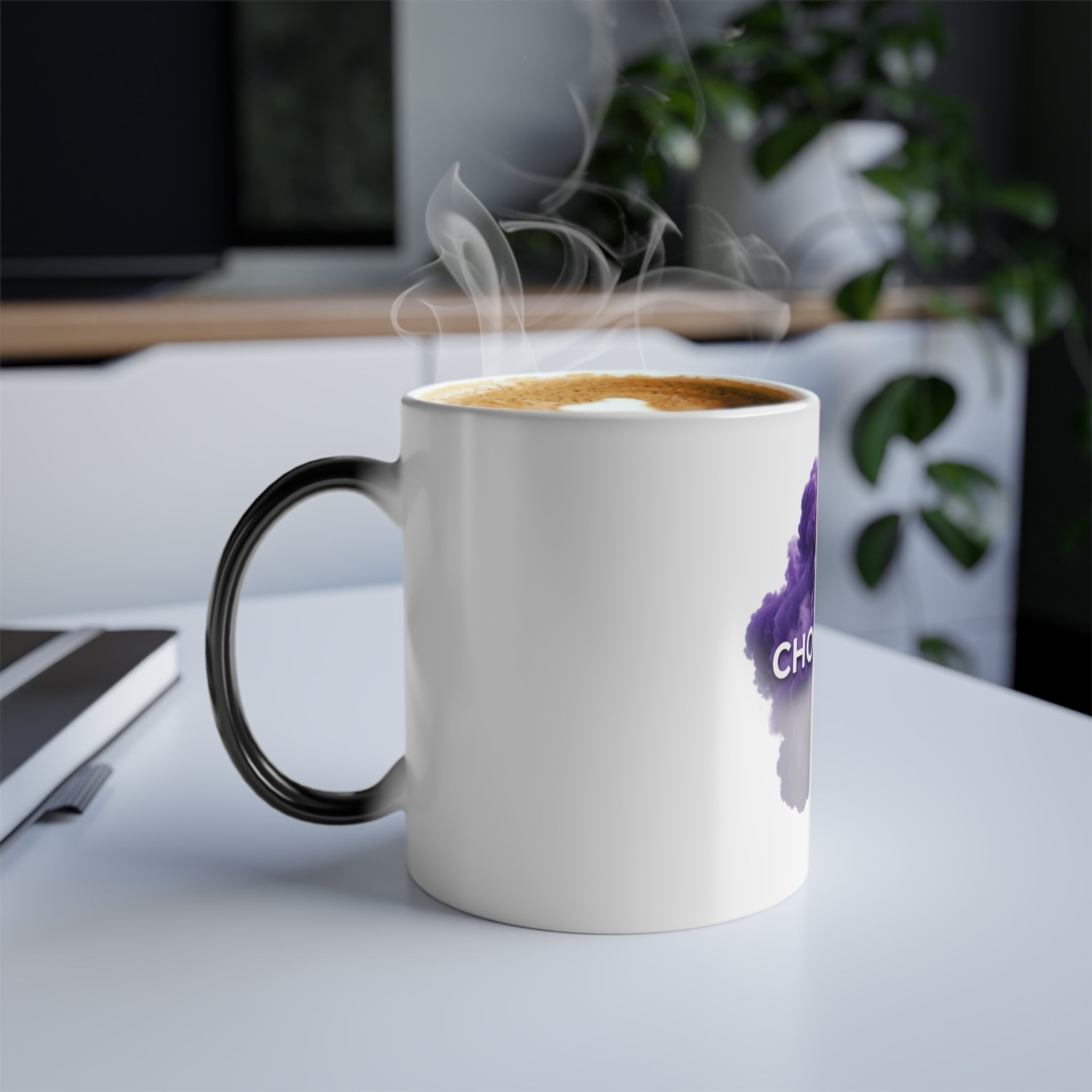 Choose Love purple smoke design Mug | Color Morphing 11oz