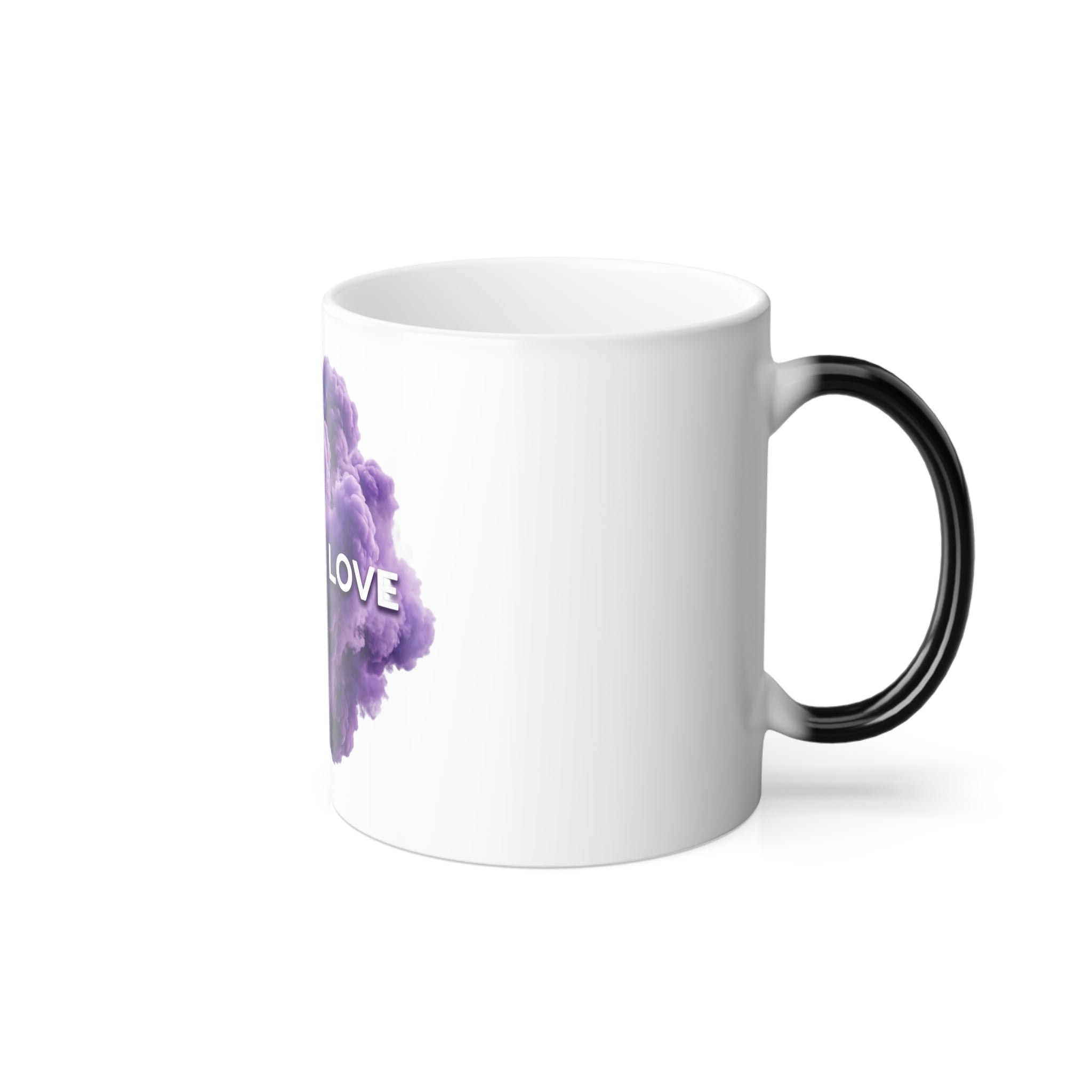 Choose Love purple smoke design Mug | Color Morphing 11oz